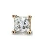14k Yellow Gold 4-prong Princess Diamond Single Stud Earring 0.50ctw (5.5mm Ea), H-i Color, Vs Clarity
