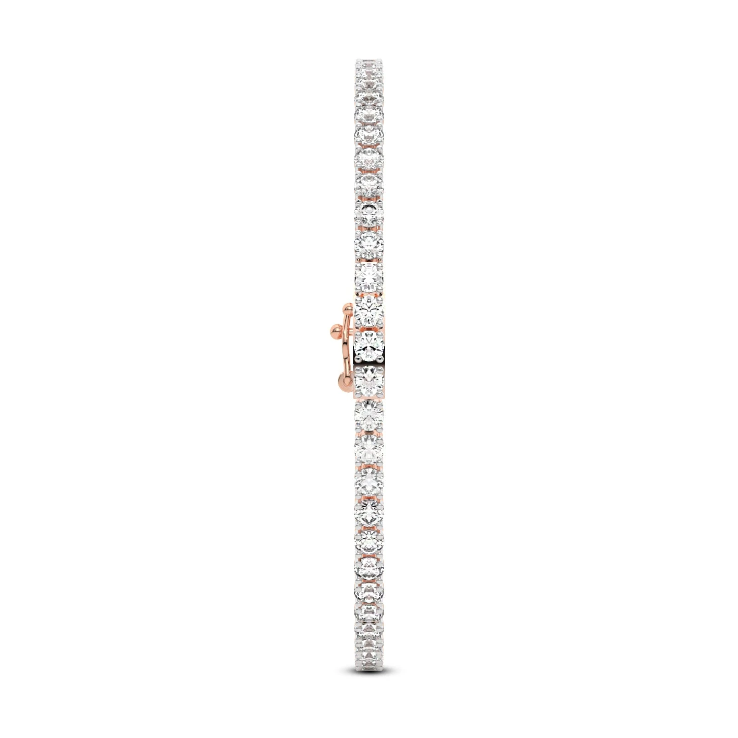 Exquisite Lab-Grown Diamond Tennis Bracelet In White & Yellow Gold, 3-15 Carats (EFG, VS, Excellent Cut) 6 Exquisite Lab-Grown Diamond Tennis Bracelet In White & Yellow Gold, 3-15 Carats (EFG, VS, Excellent Cut) - Image 4