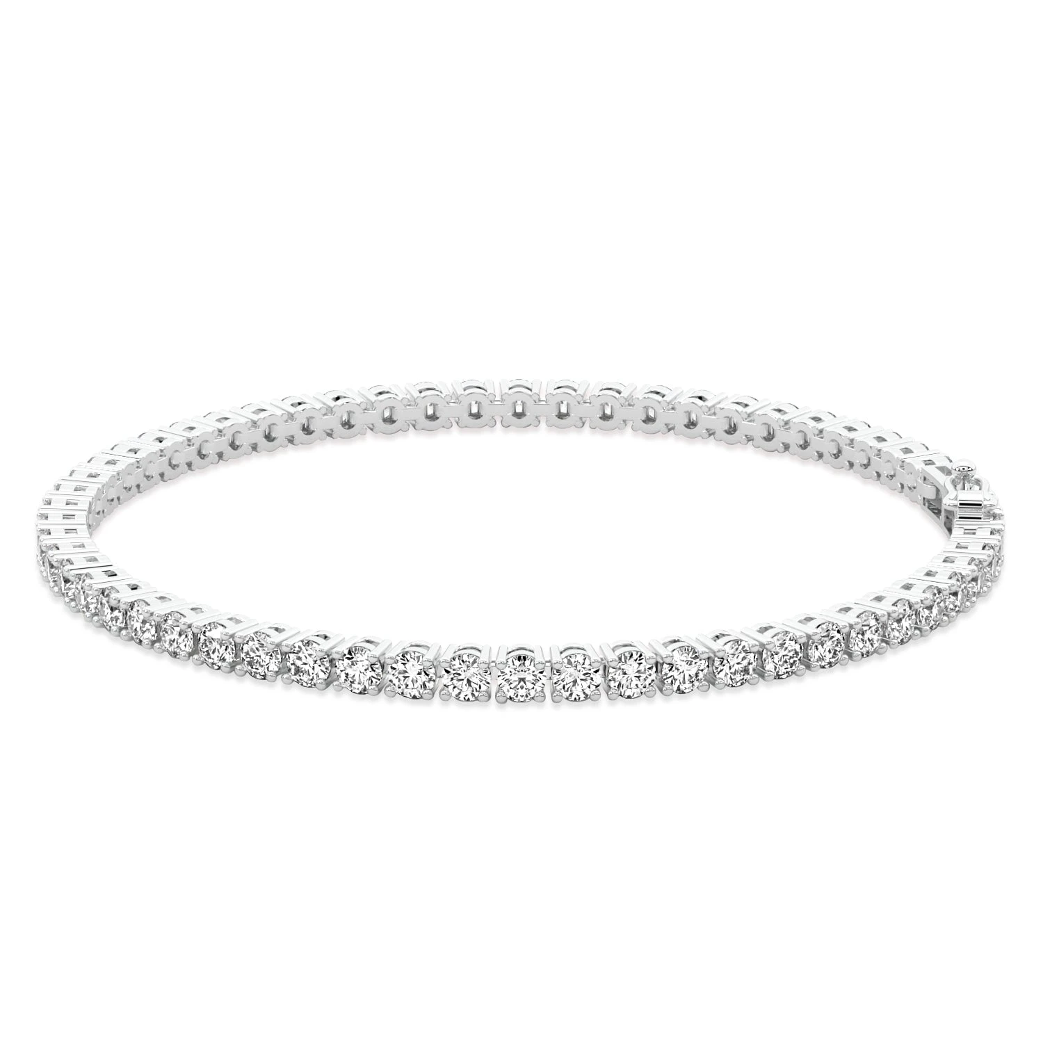 Exquisite Lab-Grown Diamond Tennis Bracelet In White & Yellow Gold, 3-15 Carats (EFG, VS, Excellent Cut) 3 Exquisite Lab-Grown Diamond Tennis Bracelet In White & Yellow Gold, 3-15 Carats (EFG, VS, Excellent Cut)