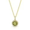 14ky Peridot & Diamond Pendant 2 14ky Peridot & Diamond Pendant -Veloura Shop 50477 pe