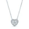 Diamond Heart Pendant In 14k White Gold (3/8 Ct.tw.) -Veloura Shop 51921 front