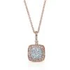 Diamond Pave Cluster Cushion Shaped Pendant In 14k Two Tone Gold (3/4 Ct.tw.) -Veloura Shop 52042d2c 150 front large ff3d7bc9 eef4 41dd 807a 330fe0aa532c