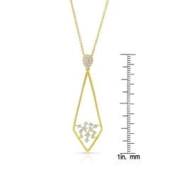 Diamond Pave Elongated Diamond Shaped Pendant In 14k Yellow Gold (1/3 Ct.tw.) 7 Diamond Pave Elongated Diamond Shaped Pendant In 14k Yellow Gold (1/3 Ct.tw.) -Veloura Shop 52053d3c 150 ruler 35d464b6 f6c3 44c6 b782 2c6ac733f206