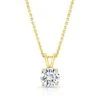 Round (full Cut) Diamond Solitaire Pendant In A 14k Yellow Gold 4-prong Basket Setting, 1.67ct. T.w. (hi, Si1-si2) -Veloura Shop 599001 rd100 yellow front 5 fcc5c249 b3b5 43f7 bcac 56a504daabfc