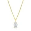 Oval Diamond Solitaire Pendant In A 14k Yellow Gold Fleur De Lis Setting, 1.25ct. T.w. (hi, Si1-si2) -Veloura Shop 599004 ov075 yellow front 3 1af7c4ab e591 49d3 b5cf dd949ed7ed64