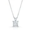 Princess Diamond Solitaire Pendant In A 14k White Gold 4-prong Basket Setting, 2ct. T.w. (hi, Si1-si2) -Veloura Shop 599005 pr100 white front 3 b7d01019 835b 47cd a4b4 62268feabf4d