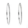 Diamond Hoop Earrings In 18k White Gold (3/4 Ct.tw.) -Veloura Shop 60311 2 53d7ef33 efe3 4a9b 9d2c 0a910562cba1