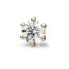 14k Yellow Gold 6-prong Round Diamond Single Stud Earring 0.10ctw (3.0mm Ea), H-i Color, Vs Clarity 1 14k Yellow Gold 6-prong Round Diamond Single Stud Earring 0.10ctw (3.0mm Ea), H-i Color, Vs Clarity -Veloura Shop 6 prong rounds yellow 43 cf4893ec 140a 4fa7 9898 a9a188a3b7cc