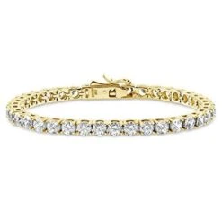 Diamond Tennis Bracelet In 14k Yellow Gold (7.70 Ct.tw.)