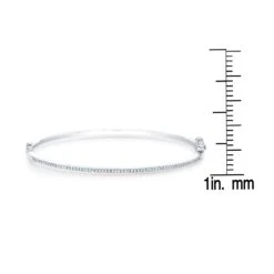 Pave Bangle In 14k White Gold -Veloura Shop 70336d3c w front ruler 61634166 feec 4042 b286 0959e90156c9
