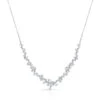 Diamond Prong-set Constellation Necklace In 14k White Gold, 16-18inch Adj Chain 2 Diamond Prong-set Constellation Necklace In 14k White Gold, 16-18inch Adj Chain -Veloura Shop 80316d3c front
