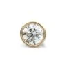 14k Yellow Gold Bezel Round Diamond Single Stud Earring 0.25ctw (4.1mm Ea), H-i Color, Vs Clarity -Veloura Shop bezel round yellow 60 6efba30d abc8 4aa3 8459 7195744d4a7d
