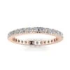 Round Brilliant Cut Diamond Pave Set Eternity Ring In 14k Rose Gold(0.5ct. Tw.) Ring Size 7.5 -Veloura Shop frmu1master front view 167