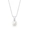 Freshwater White Pearl And Diamond Pendant With Rabbit Ear Bail In 14k White Gold (8.5-9.0mm) 2 Freshwater White Pearl And Diamond Pendant With Rabbit Ear Bail In 14k White Gold (8.5-9.0mm) -Veloura Shop fw50727fwpc 100 front