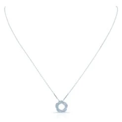 Diamond Wreath Pendant In 14k White Gold 18 In Curb Chain -Veloura Shop fw51974d2c fj14kw bust 0ae5c81a a7c3 4015 b9dd 21da89646c46