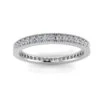 Round Brilliant Cut Diamond Pave & Milgrain Set Eternity Ring In Platinum(0.34ct. Tw.) Ring Size 8 -Veloura Shop fwmu4master front view 491 25bd198b 5a11 42e5 9f2f 1ba1811ca45e