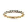 Round Brilliant Cut Diamond Split Prong Set Eternity Ring In 18k Yellow Gold(0.83ct. Tw.) Ring Size 4 -Veloura Shop fymu2master front view 328 3f1af27d c8db 4341 84dc 1f998191f8a2