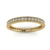 Round Brilliant Cut Diamond Pave & Milgrain Set Eternity Ring In 18k Yellow Gold(0.3ct. Tw.) Ring Size 5.5 -Veloura Shop fymu4master front view 314 252cbab4 99f8 40e1 b3b7 3a3d010a1007