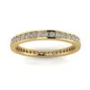 Round Brilliant Cut Diamond Channel Pave Set Eternity Ring In 18k Yellow Gold(0.5ct. Tw.) Ring Size 7.5 -Veloura Shop fymu5master front view 328 a104450a 78e5 4a58 9988 a89e065386ed